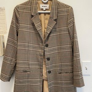 BB Dakota plaid blazer